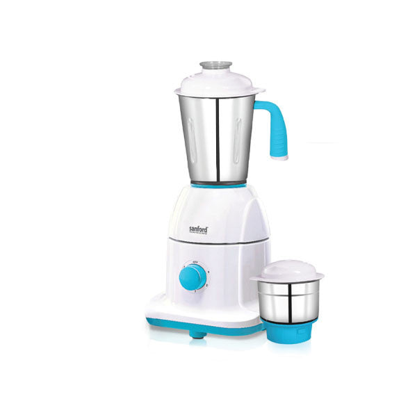 Sanford 2 In 1 Grinder Mixer SF5900GMBS - BlueKitchen AppliancesPowerful MotorThis 550-Watt motor is designed to deliver a high torque for efficient high performance grinding. Lets you grind even the toughest of ingredients with ease. Stainless Steel Blad
